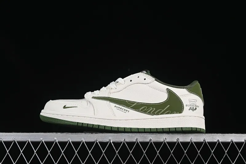 All categories Air Jordan Jordan series basketball shoes Air Jordan 1 Low High-end customized low-top sneakers Travis Scott x Fragment Design x Air Jordan 1 Low OG SP Joe 1 Burberry joint green English hook low-top cultural casual sneakers XS2024-034